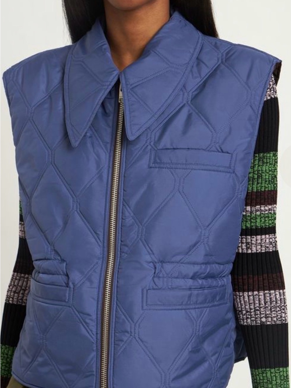NWOT Ganni Reversible Ripstop Vest - Picture 2 of 6